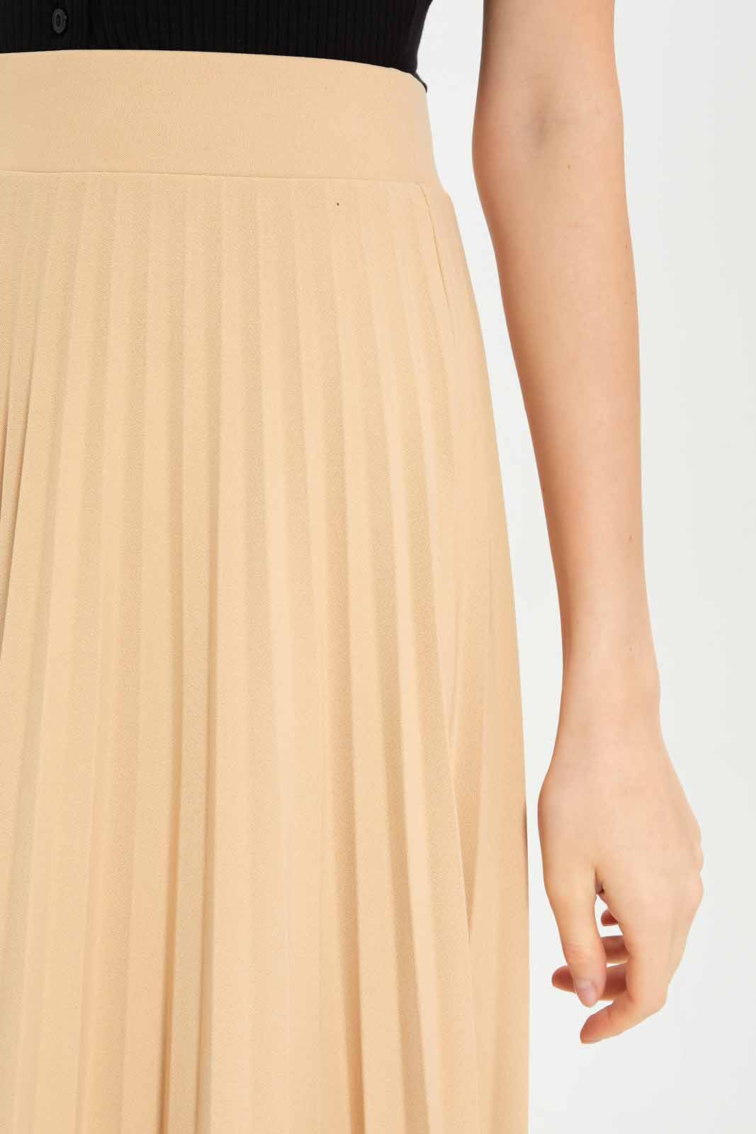 Redtag-Beige-Pleated-Skirt-Category:Skirts,-Colour:Beige,-Deals:New-In,-Dept:Ladieswear,-Filter:Women's-Clothing,-LEC,-LEC-Skirts,-New-In-LEC-APL,-Non-Sale,-S23A,-Section:Women-Women's-