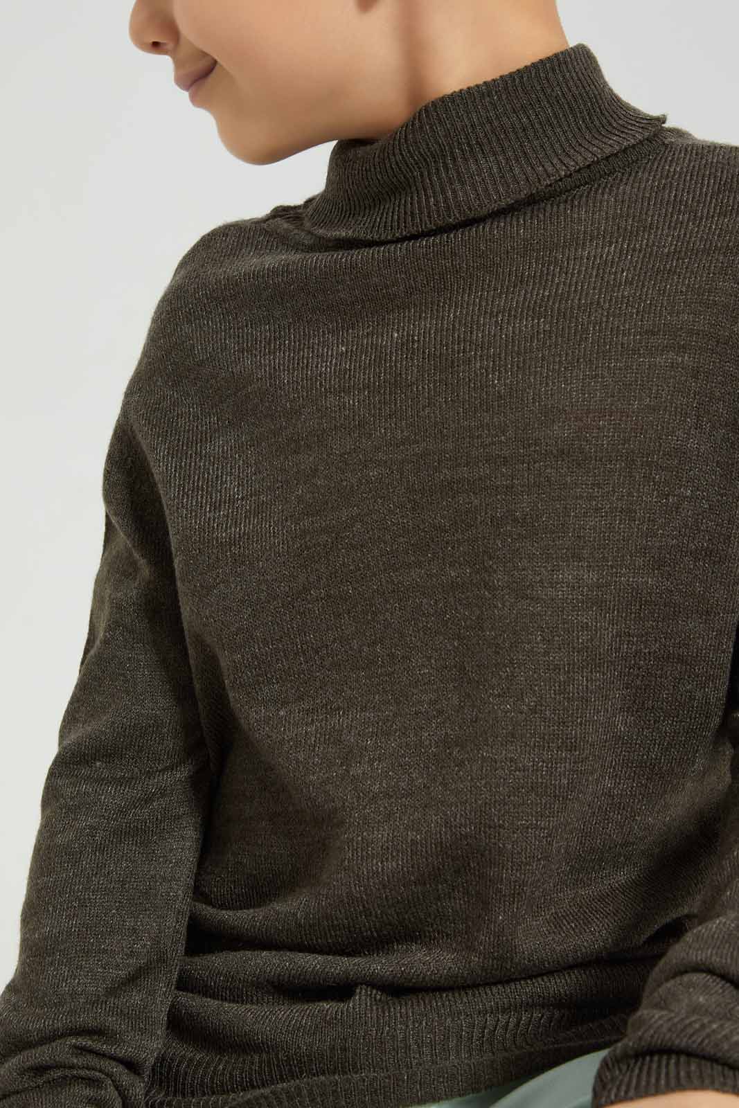 Redtag-Charcoal-Roll-Neck-Jumper-BOY-Pullovers,-Category:Pullovers,-Colour:Charcoal,-Deals:New-In,-Filter:Boys-(2-to-8-Yrs),-New-In-BOY-APL,-Non-Sale,-Section:Boys-(0-to-14Yrs),-W22B-Boys-2 to 8 Years