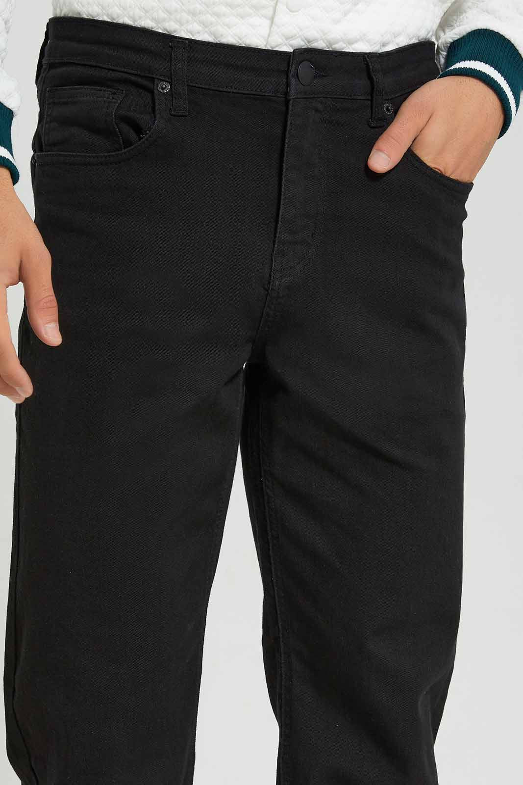 Redtag-Black-Wash-5-Pocket-Knit-Denim-Jeans-Category:Jeans,-Colour:Black,-Deals:New-In,-Filter:Men's-Clothing,-Men-Jeans,-New-In-Men-APL,-Non-Sale,-Section:Men,-TBL,-W22A-Men's-