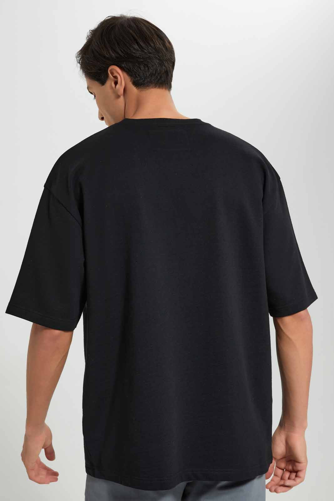 Redtag-Black-Loungewear-Top-Category:T-Shirts,-Colour:Black,-Deals:New-In,-Filter:Men's-Clothing,-Men-T-Shirts,-New-In-Men-APL,-Non-Sale,-Section:Men,-W22O-Men's-