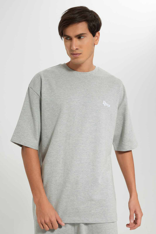 Redtag-Grey-Loungewear-Top-Category:T-Shirts,-Colour:Grey,-Deals:New-In,-Filter:Men's-Clothing,-Men-T-Shirts,-New-In-Men-APL,-Non-Sale,-Section:Men,-W22O-Men's-