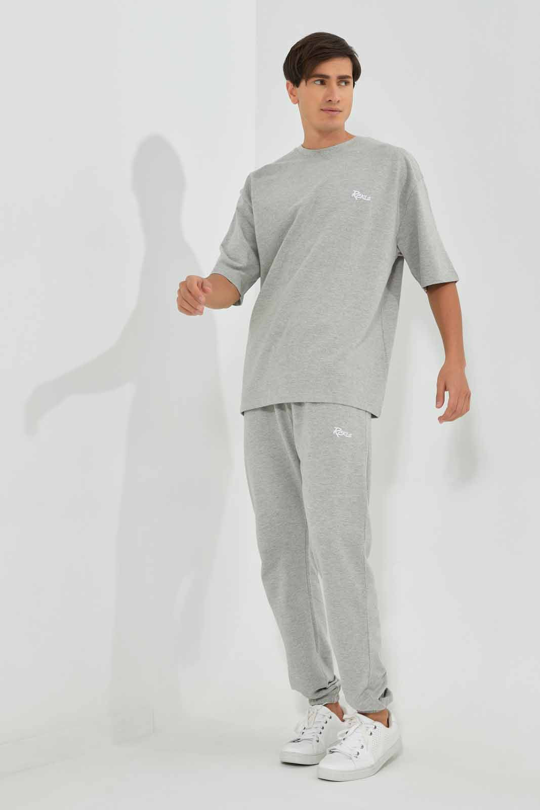 Redtag-Grey-Loungewear-Top-Category:T-Shirts,-Colour:Grey,-Deals:New-In,-Filter:Men's-Clothing,-Men-T-Shirts,-New-In-Men-APL,-Non-Sale,-Section:Men,-W22O-Men's-