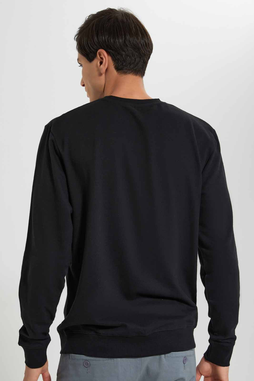 Redtag-Black-Crew-Neck-Sweatshirt-Category:Sweatshirts,-Colour:Black,-Deals:New-In,-Filter:Men's-Clothing,-Men-Sweatshirts,-New-In-Men-APL,-Non-Sale,-Section:Men,-TBL,-W22A-Men's-
