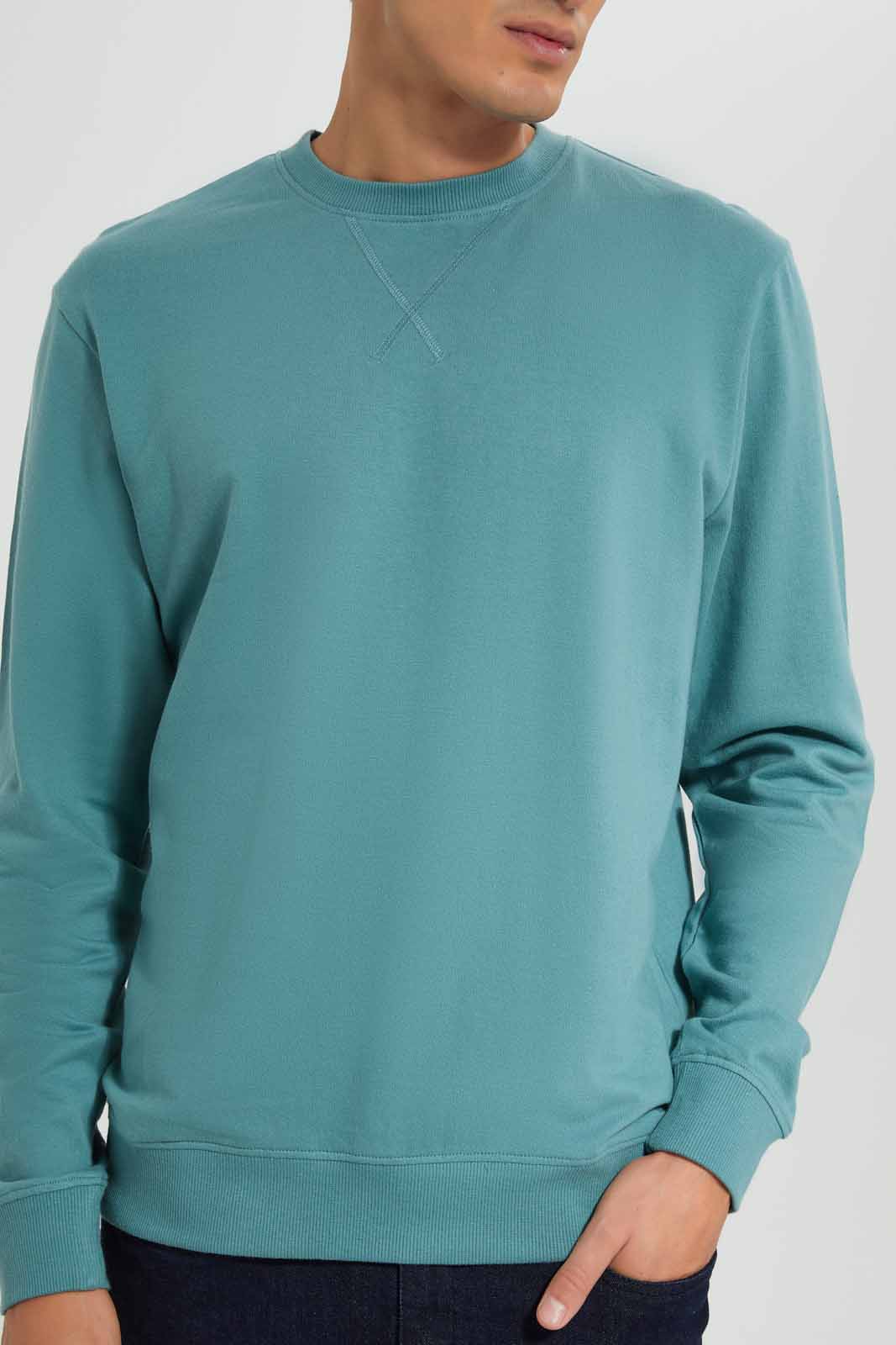 Redtag-Green-Crew-Neck-Sweatshirt-Category:Sweatshirts,-Colour:Green,-Deals:New-In,-Filter:Men's-Clothing,-Men-Sweatshirts,-New-In-Men-APL,-Non-Sale,-Section:Men,-TBL,-W22A-Men's-