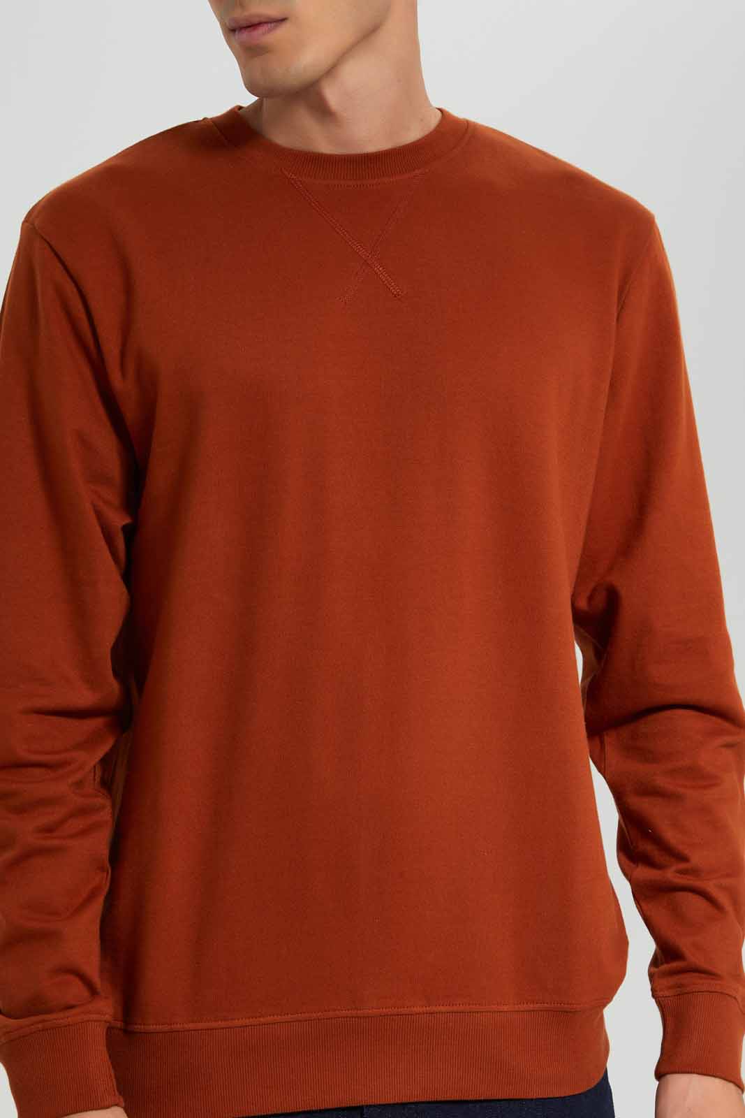 Redtag-Rust-Crew-Neck-Sweatshirt-Category:Sweatshirts,-Colour:Orange,-Deals:New-In,-Filter:Men's-Clothing,-Men-Sweatshirts,-New-In-Men-APL,-Non-Sale,-Section:Men,-TBL,-W22A-Men's-