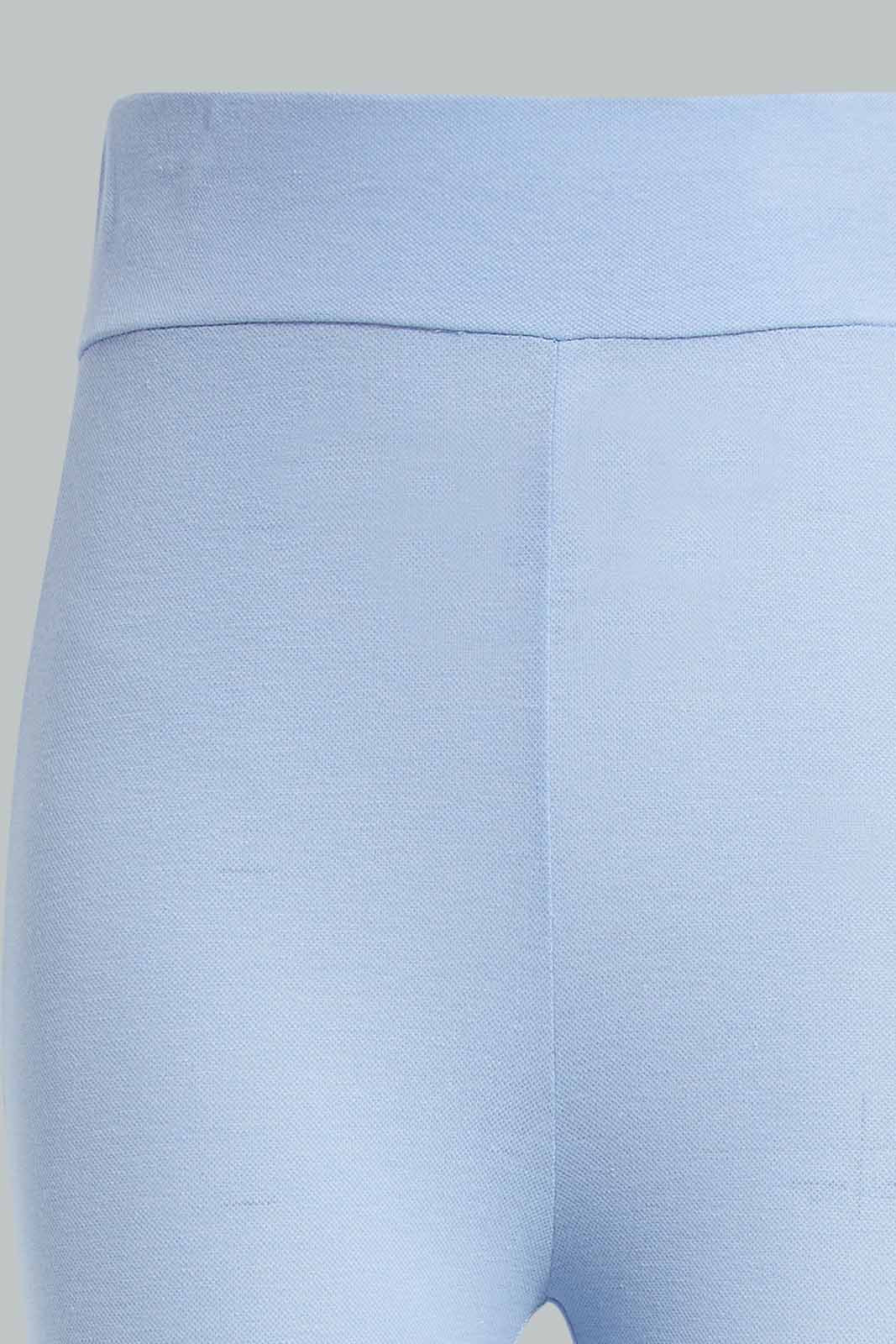 Redtag-Blue-Pique-Legging-Category:Leggings,-Colour:Blue,-Deals:New-In,-Filter:Senior-Girls-(9-to-14-Yrs),-GSR-Leggings,-New-In-GSR-APL,-Non-Sale,-Section:Girls-(0-to-14Yrs),-TBL,-W22O-Senior-Girls-9 to 14 Years