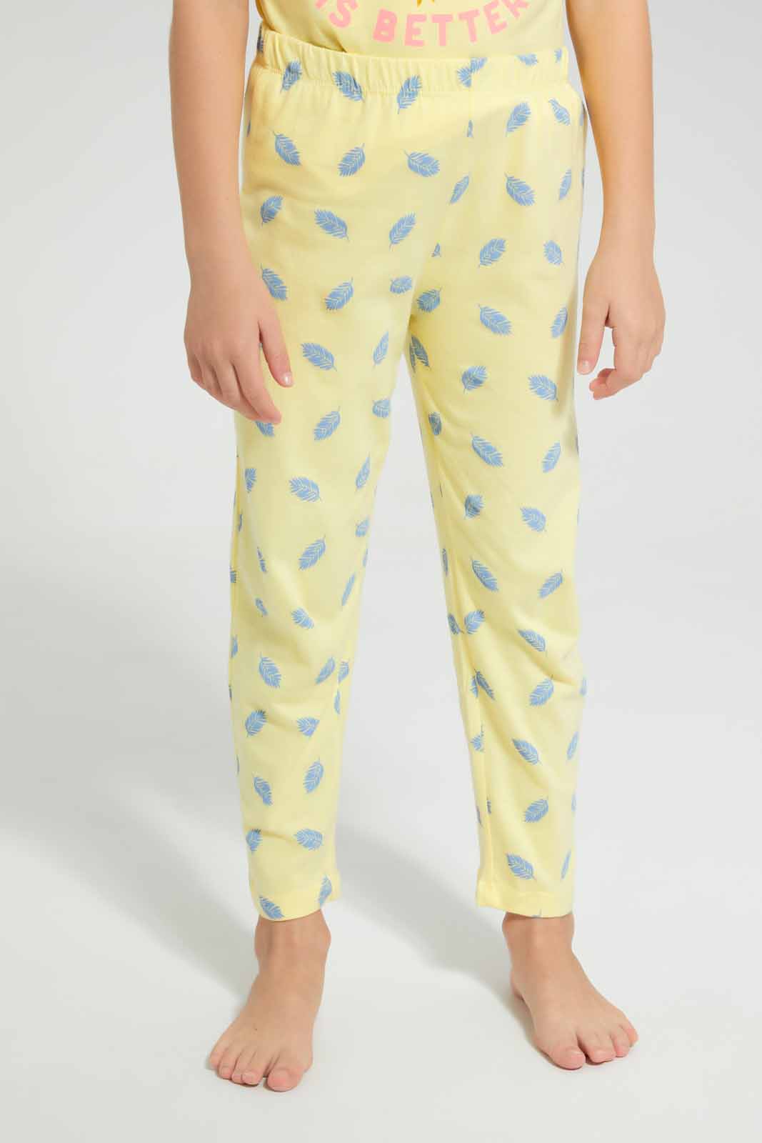 Redtag-Orange-Nigthsuit-With-Applique-Work-Category:Pyjama-Sets,-Colour:Orange,-Deals:New-In,-Filter:Girls-(2-to-8-Yrs),-GIR-Pyjama-Sets,-New-In-GIR-APL,-Non-Sale,-Section:Girls-(0-to-14Yrs),-W22O-Girls-2 to 8 Years
