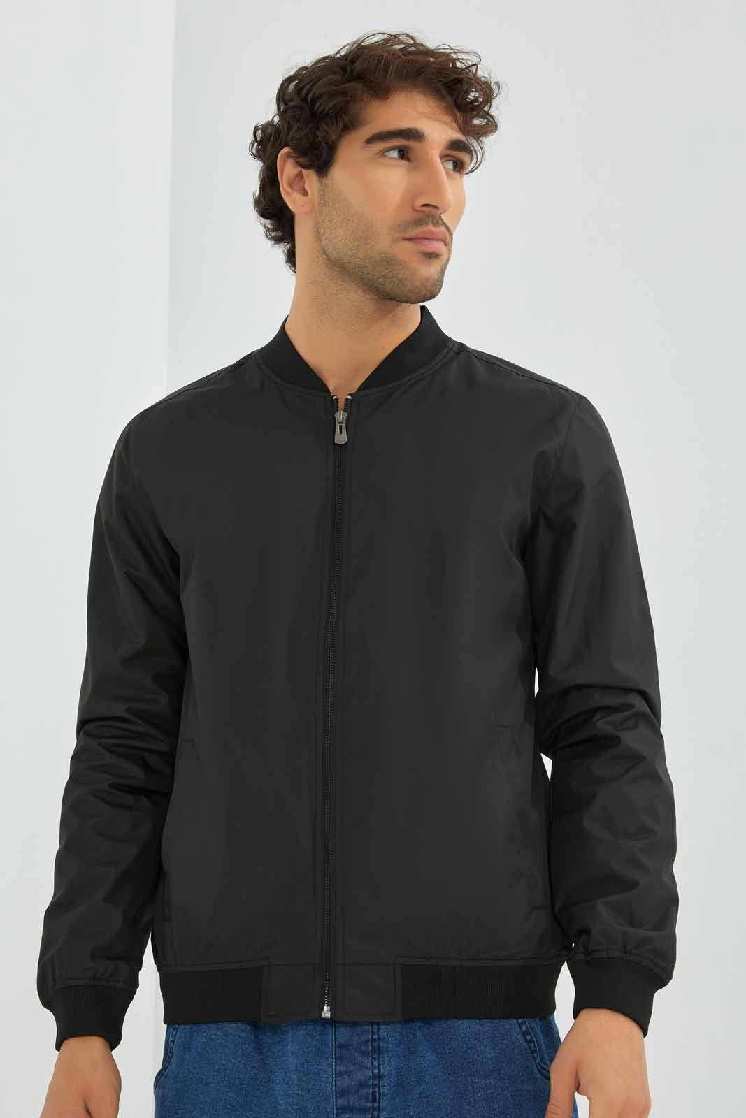 Redtag-Black-Bomber-Jacket-Category:Jackets,-Colour:Black,-Deals:New-In,-Filter:Men's-Clothing,-Men-Jackets,-New-In-Men-APL,-Non-Sale,-Section:Men,-W22B-Men's-
