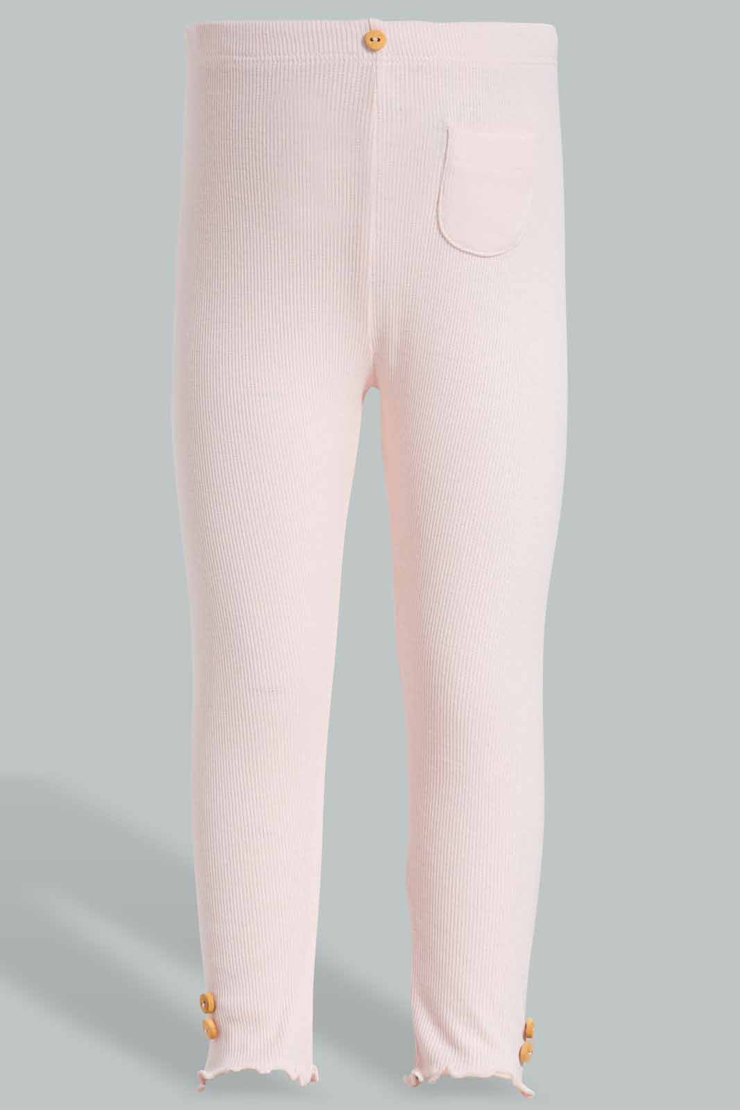Redtag-Pink-Solid-Rib-Legging-Category:Leggings,-Colour:Apricot,-Deals:New-In,-Filter:Infant-Girls-(3-to-24-Mths),-ING-Leggings,-New-In-ING-APL,-Non-Sale,-Section:Girls-(0-to-14Yrs),-TBL,-W22O-Infant-Girls-3 to 24 Months