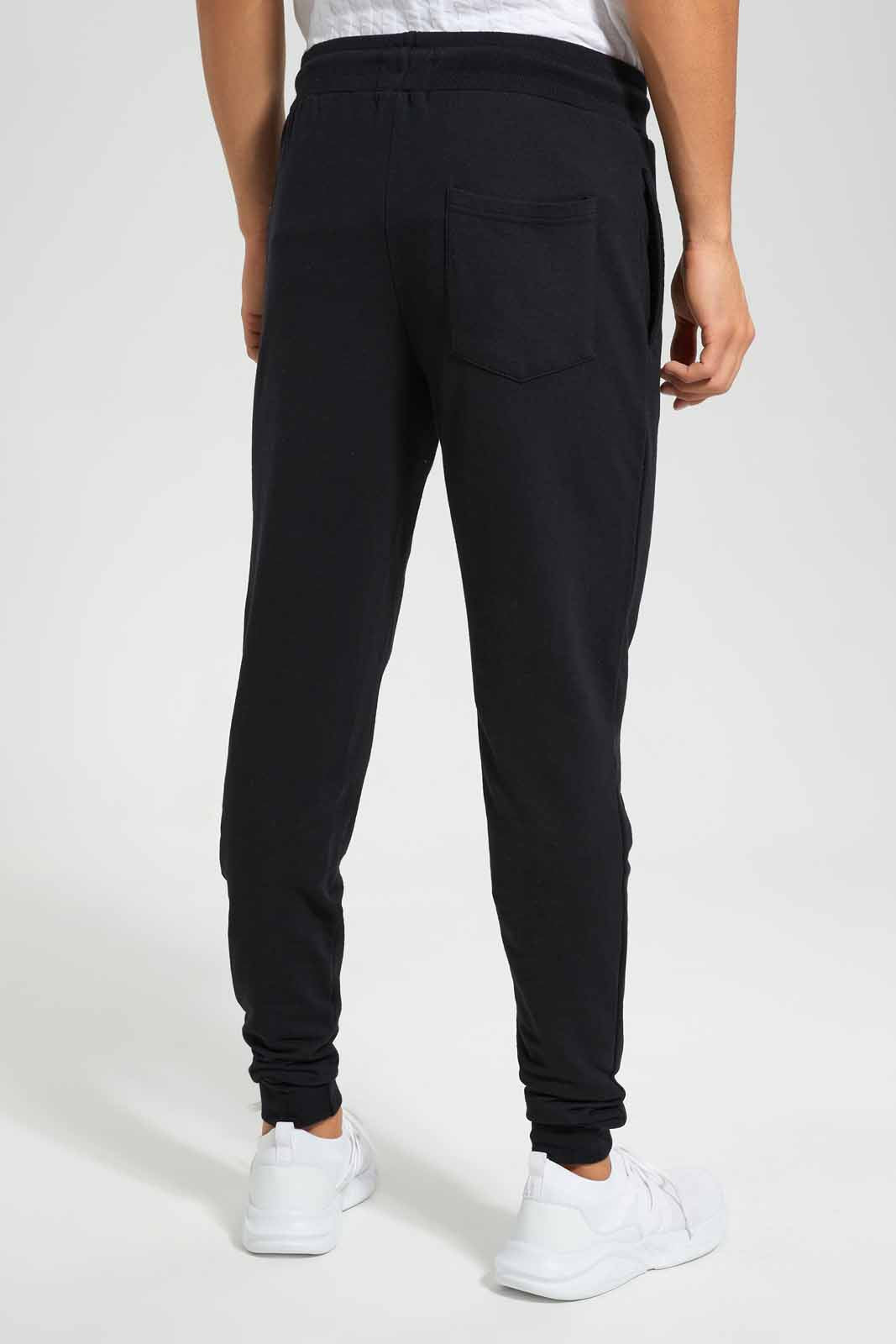 Redtag-Black-Signature-Jog-Pant-Category:Joggers,-Colour:Black,-Deals:New-In,-Filter:Men's-Clothing,-Men-Joggers,-New-In-Men,-Non-Sale,-Section:Men,-TBL,-W22O-Men's-