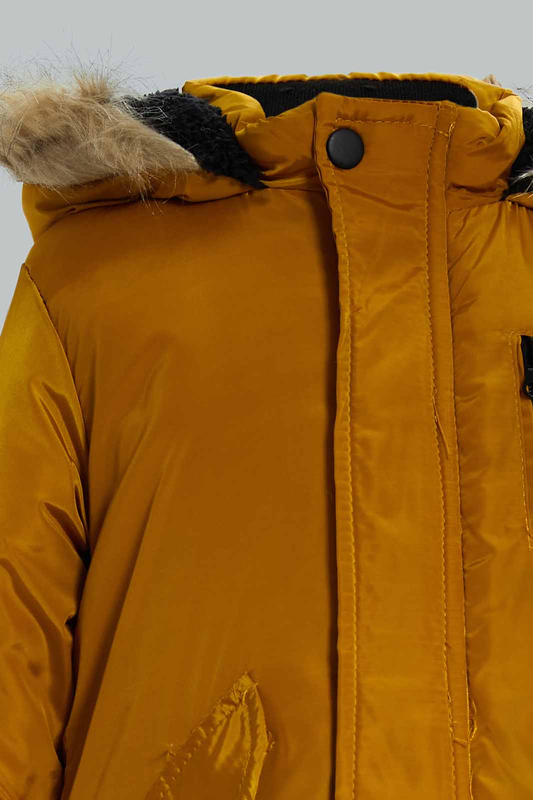 Redtag-Mustard-Hooded-Parka-Category:Jackets,-Colour:Mustard,-Deals:New-In,-Dept:Boys,-EHW,-Filter:Infant-Boys-(3-to-24-Mths),-INB-Jackets,-New-In-INB-APL,-Non-Sale,-Section:Boys-(0-to-14Yrs),-W22B-Infant-Boys-