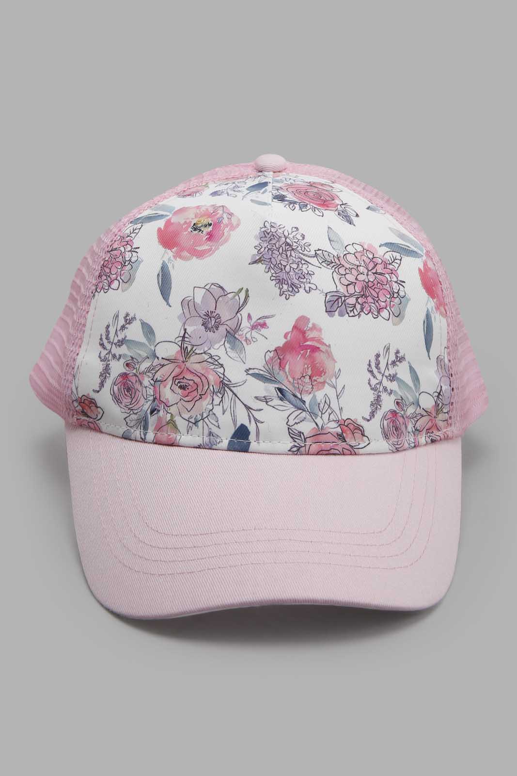 Redtag-Assorted-Floral-Printed-Cap-Category:Caps-&-Hats,-Colour:Assorted,-Filter:Women's-Accessories,-New-In,-New-In-Women-ACC,-Non-Sale,-Section:Women,-W22A,-Women-Caps-&-Hats-Women-