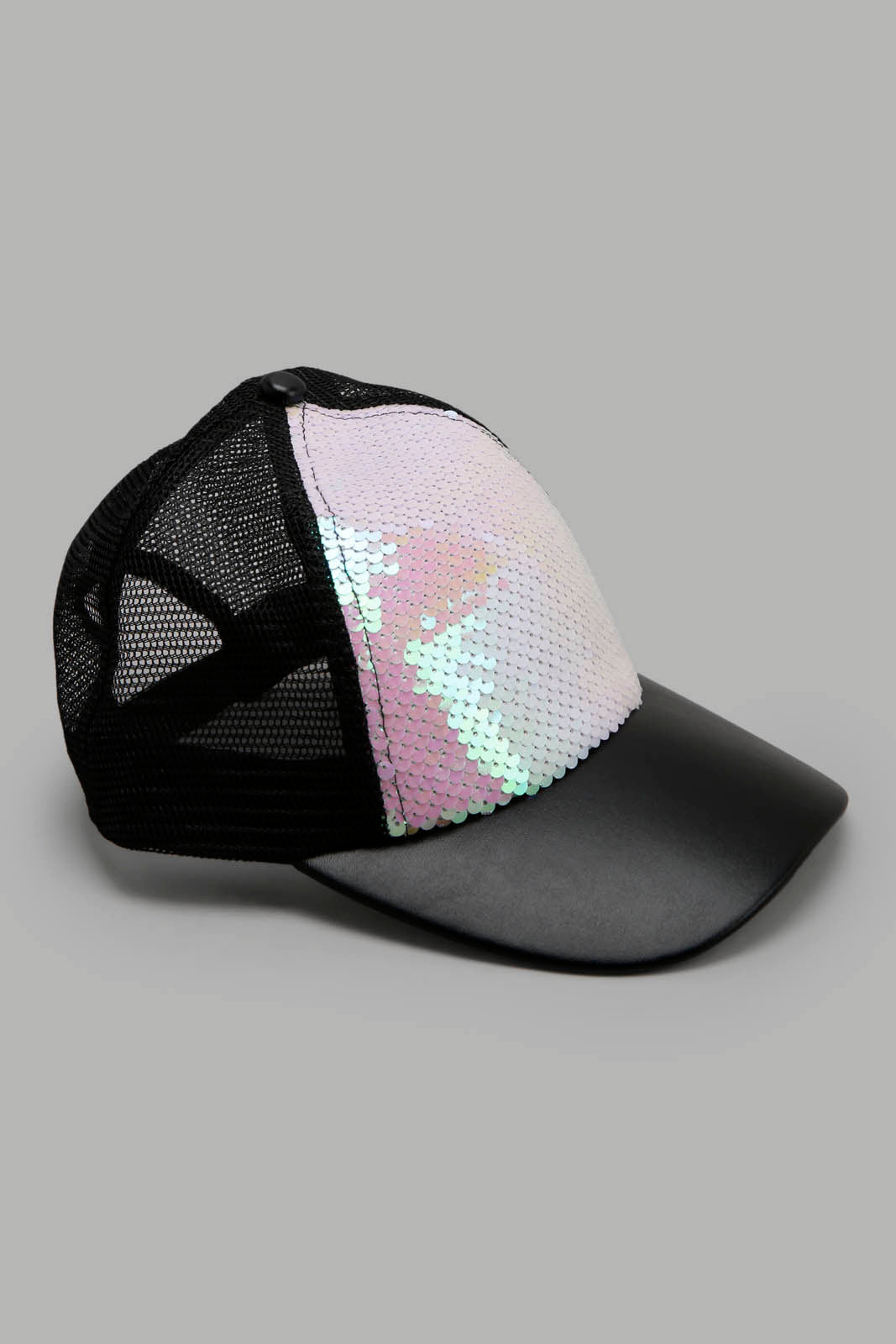 Redtag-Sequin-And-Black-Cap-Category:Caps-&-Hats,-Colour:Assorted,-Filter:Women's-Accessories,-New-In,-New-In-Women-ACC,-Non-Sale,-Section:Women,-W22A,-Women-Caps-&-Hats-Women-