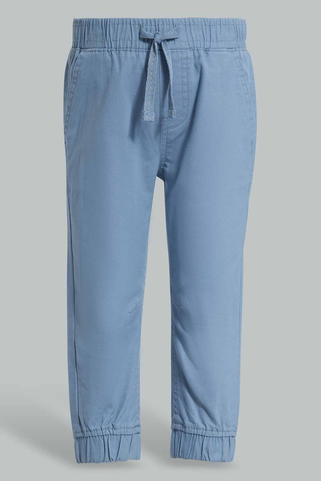 Redtag-Blue-Chino-Jogger-Category:Trousers,-Colour:Blue,-Deals:New-In,-Filter:Infant-Boys-(3-to-24-Mths),-INB-Trousers,-New-In-INB-APL,-Non-Sale,-Section:Boys-(0-to-14Yrs),-W22A-Infant-Boys-3 to 24 Months