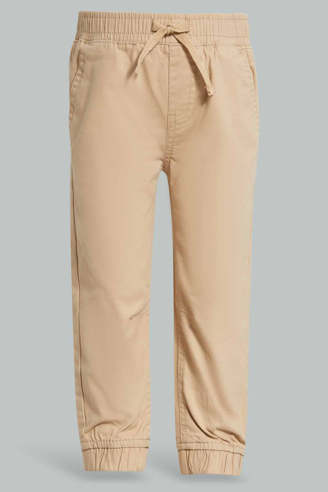 Redtag-Brown-Chino-Jogger-Category:Trousers,-Colour:Brown,-Deals:New-In,-Filter:Infant-Boys-(3-to-24-Mths),-INB-Trousers,-New-In-INB-APL,-Non-Sale,-Section:Boys-(0-to-14Yrs),-W22A-Infant-Boys-3 to 24 Months