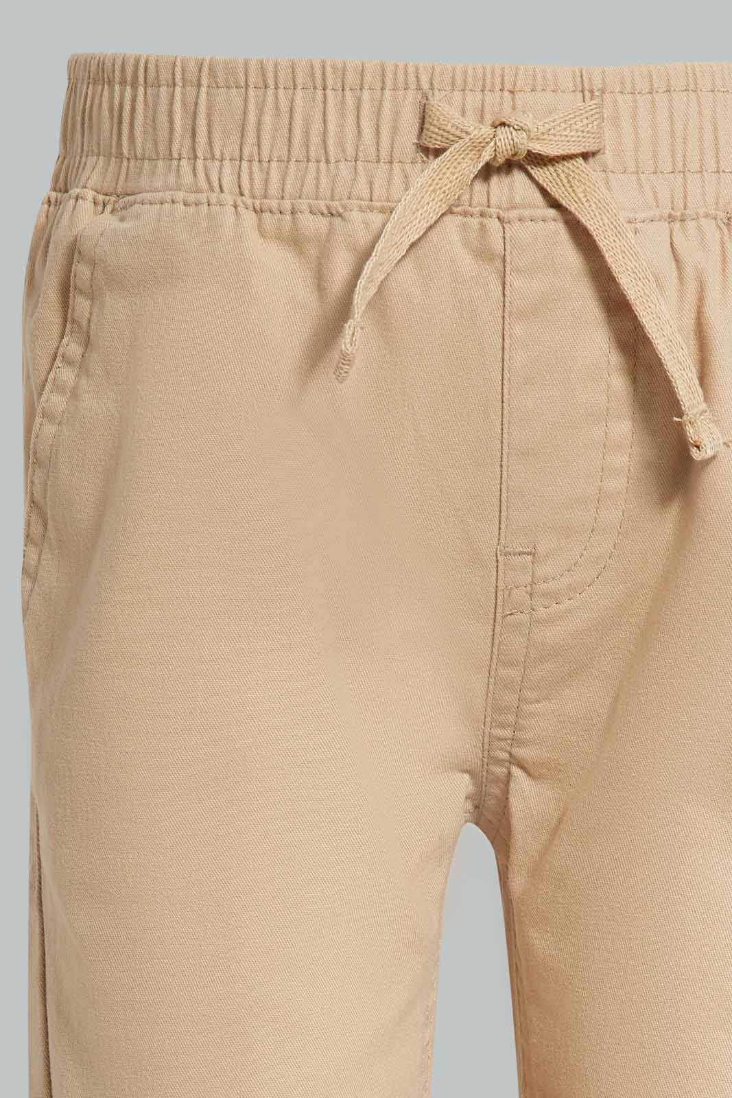 Redtag-Brown-Chino-Jogger-Category:Trousers,-Colour:Brown,-Deals:New-In,-Filter:Infant-Boys-(3-to-24-Mths),-INB-Trousers,-New-In-INB-APL,-Non-Sale,-Section:Boys-(0-to-14Yrs),-W22A-Infant-Boys-3 to 24 Months