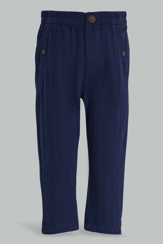Redtag-Navy-Herringbone-Trouser-Category:Trousers,-Colour:Navy,-Deals:New-In,-Filter:Infant-Boys-(3-to-24-Mths),-INB-Trousers,-New-In-INB-APL,-Non-Sale,-Section:Boys-(0-to-14Yrs),-W22A-Infant-Boys-3 to 24 Months