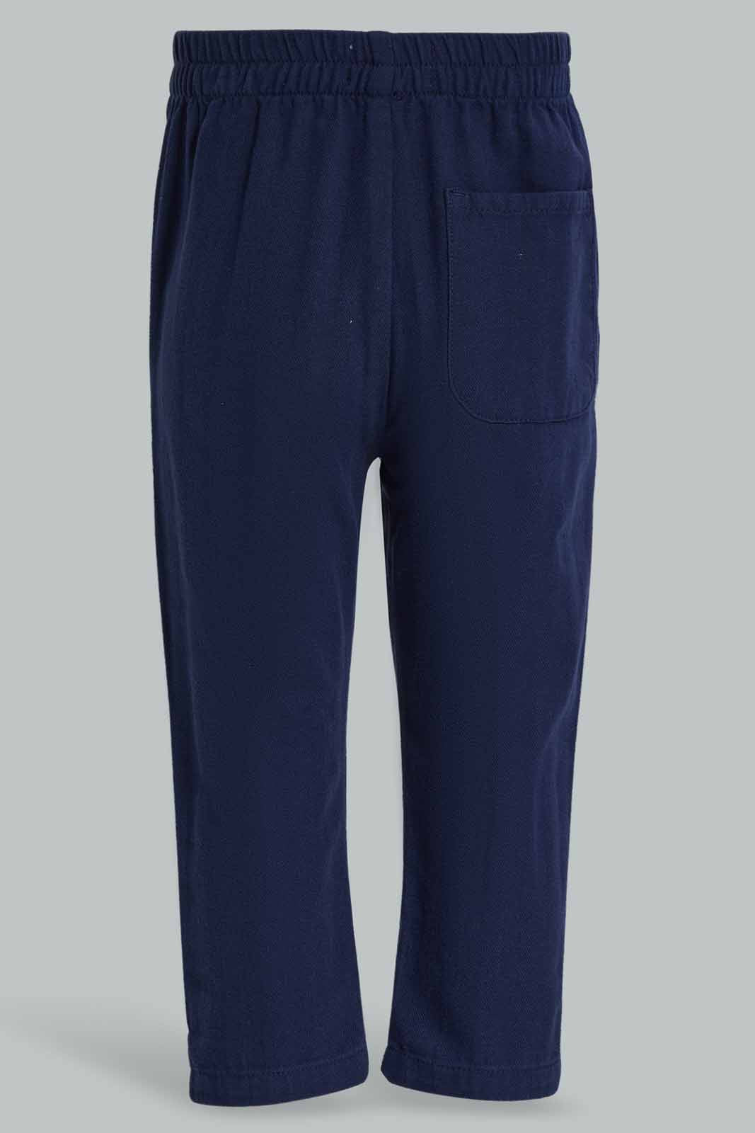 Redtag-Navy-Herringbone-Trouser-Category:Trousers,-Colour:Navy,-Deals:New-In,-Filter:Infant-Boys-(3-to-24-Mths),-INB-Trousers,-New-In-INB-APL,-Non-Sale,-Section:Boys-(0-to-14Yrs),-W22A-Infant-Boys-3 to 24 Months