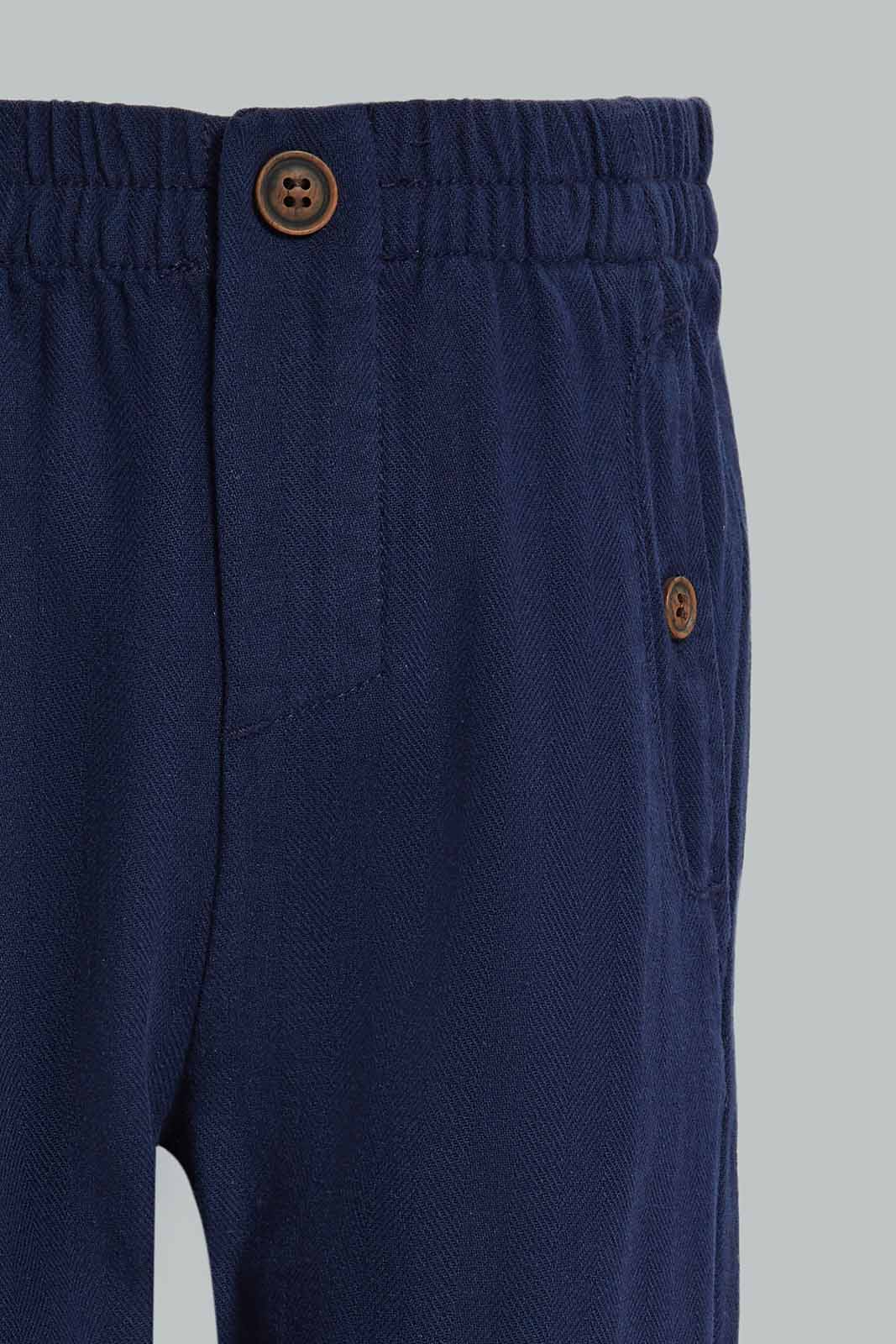 Redtag-Navy-Herringbone-Trouser-Category:Trousers,-Colour:Navy,-Deals:New-In,-Filter:Infant-Boys-(3-to-24-Mths),-INB-Trousers,-New-In-INB-APL,-Non-Sale,-Section:Boys-(0-to-14Yrs),-W22A-Infant-Boys-3 to 24 Months