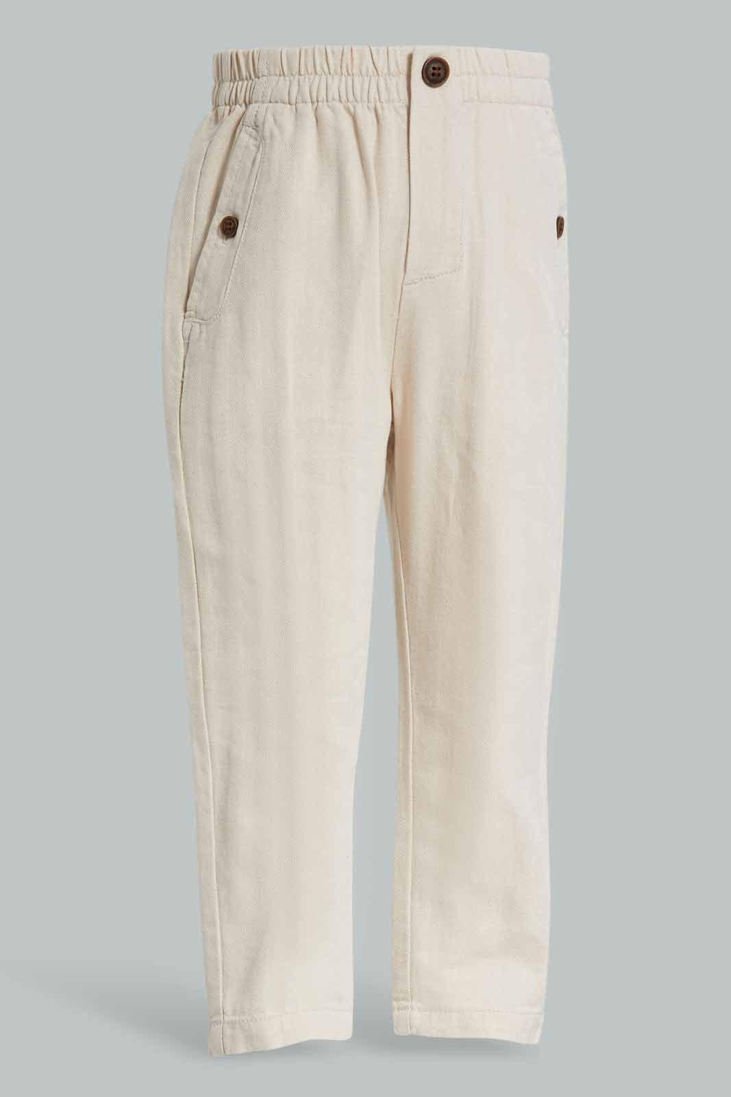 Redtag-White-Herringbone-Trouser-Category:Trousers,-Colour:White,-Deals:New-In,-Filter:Infant-Boys-(3-to-24-Mths),-INB-Trousers,-New-In-INB-APL,-Non-Sale,-Section:Boys-(0-to-14Yrs),-W22A-Infant-Boys-3 to 24 Months