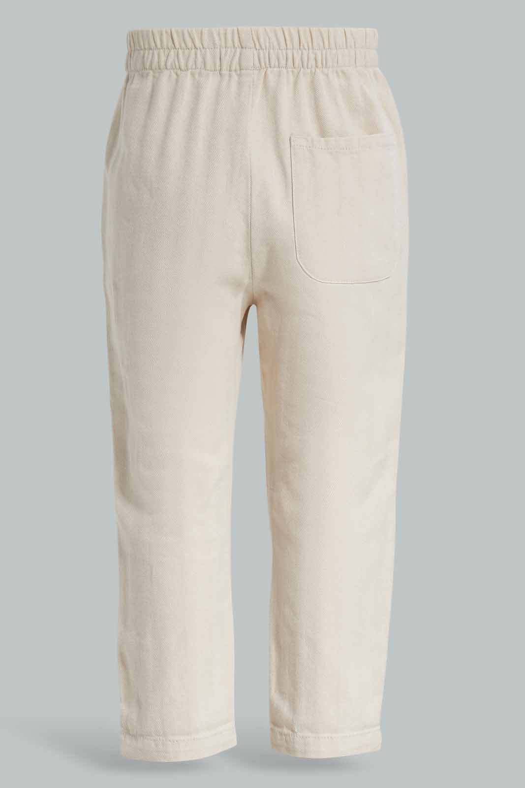 Redtag-White-Herringbone-Trouser-Category:Trousers,-Colour:White,-Deals:New-In,-Filter:Infant-Boys-(3-to-24-Mths),-INB-Trousers,-New-In-INB-APL,-Non-Sale,-Section:Boys-(0-to-14Yrs),-W22A-Infant-Boys-3 to 24 Months