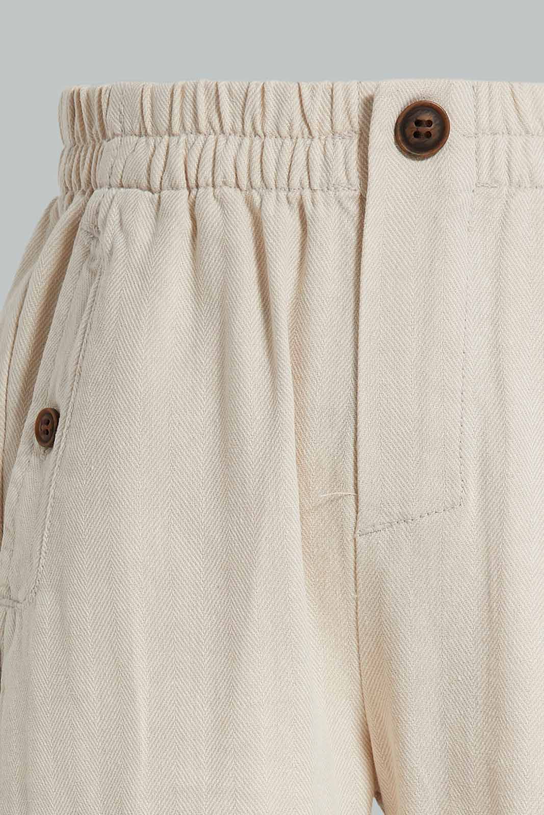 Redtag-White-Herringbone-Trouser-Category:Trousers,-Colour:White,-Deals:New-In,-Filter:Infant-Boys-(3-to-24-Mths),-INB-Trousers,-New-In-INB-APL,-Non-Sale,-Section:Boys-(0-to-14Yrs),-W22A-Infant-Boys-3 to 24 Months