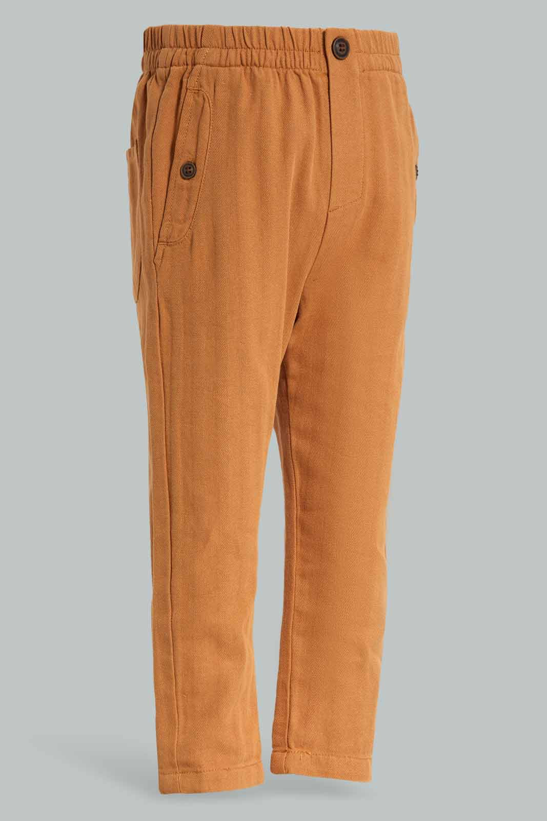 Redtag-Mustard-Herringbone-Trouser-Category:Trousers,-Colour:Mustard,-Deals:New-In,-Filter:Infant-Boys-(3-to-24-Mths),-INB-Trousers,-New-In-INB-APL,-Non-Sale,-Section:Boys-(0-to-14Yrs),-W22A-Infant-Boys-3 to 24 Months