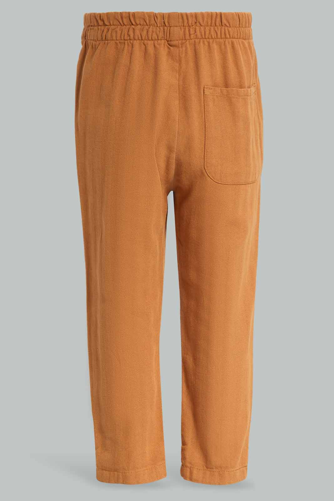 Redtag-Mustard-Herringbone-Trouser-Category:Trousers,-Colour:Mustard,-Deals:New-In,-Filter:Infant-Boys-(3-to-24-Mths),-INB-Trousers,-New-In-INB-APL,-Non-Sale,-Section:Boys-(0-to-14Yrs),-W22A-Infant-Boys-3 to 24 Months