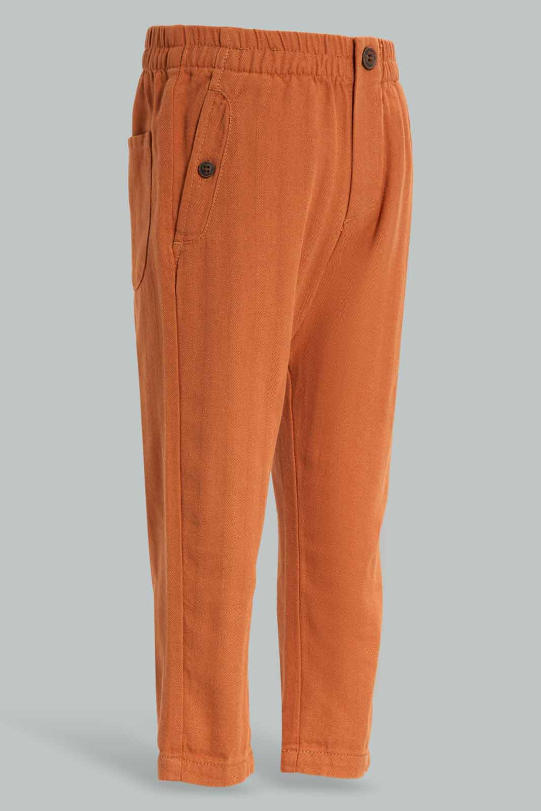 Redtag-Brown-Herringbone-Trouser-Category:Trousers,-Colour:Brown,-Deals:New-In,-Filter:Infant-Boys-(3-to-24-Mths),-INB-Trousers,-New-In-INB-APL,-Non-Sale,-Section:Boys-(0-to-14Yrs),-W22A-Infant-Boys-3 to 24 Months