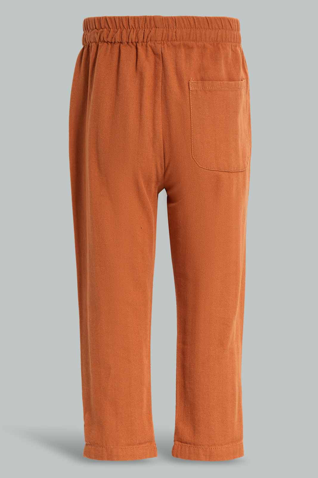 Redtag-Brown-Herringbone-Trouser-Category:Trousers,-Colour:Brown,-Deals:New-In,-Filter:Infant-Boys-(3-to-24-Mths),-INB-Trousers,-New-In-INB-APL,-Non-Sale,-Section:Boys-(0-to-14Yrs),-W22A-Infant-Boys-3 to 24 Months