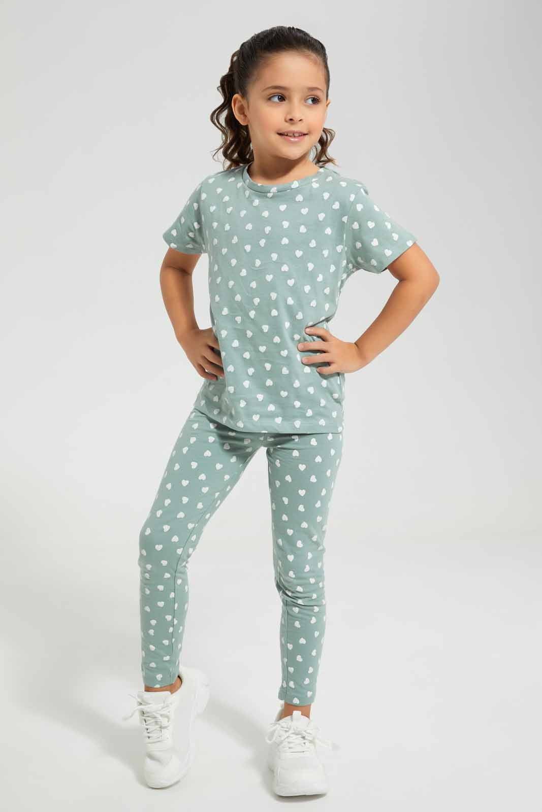Redtag-Cream-Heart-Aop-Legging-Category:Jeggings,-Colour:Cream,-Deals:New-In,-Filter:Girls-(2-to-8-Yrs),-GIR-Jeggings,-New-In-GIR-APL,-Non-Sale,-Section:Girls-(0-to-14Yrs),-TBL,-W22O-Girls-2 to 8 Years