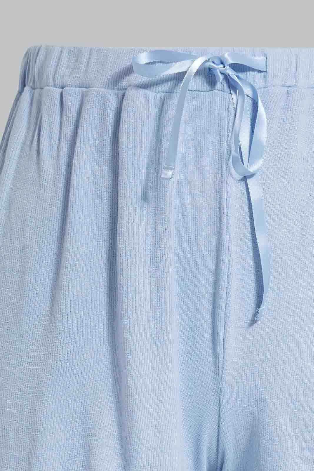 Redtag-Lt-Blue-Cami-With-Short-Pajama-Set-Category:Pyjama-Sets,-Colour:Blue,-Deals:New-In,-Filter:Women's-Clothing,-New-In-Women-APL,-Non-Sale,-Section:Women,-W22O,-Women-Pyjama-Sets--