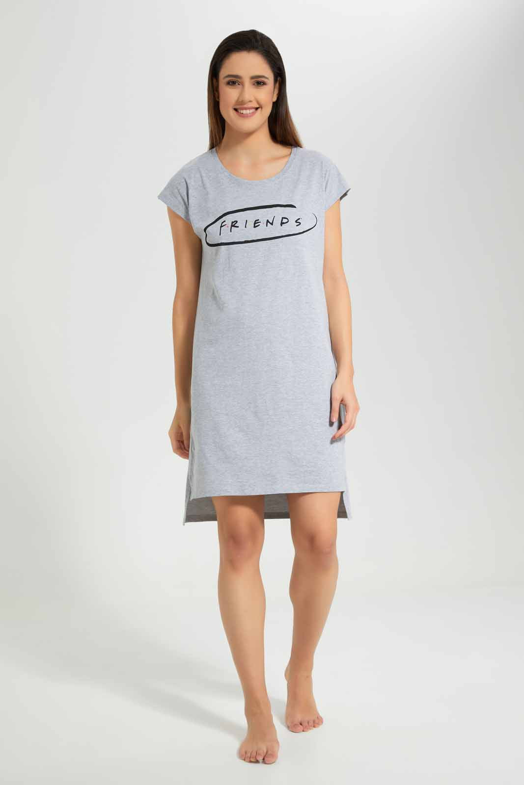 Redtag-White-Ladies-Night-Dress-With-Eye-Mask-Category:Nightshirts,-CHR,-Colour:White,-Deals:New-In,-Filter:Women's-Clothing,-New-In-Women-APL,-Non-Sale,-Section:Women,-W22O,-Women-Nightshirts--
