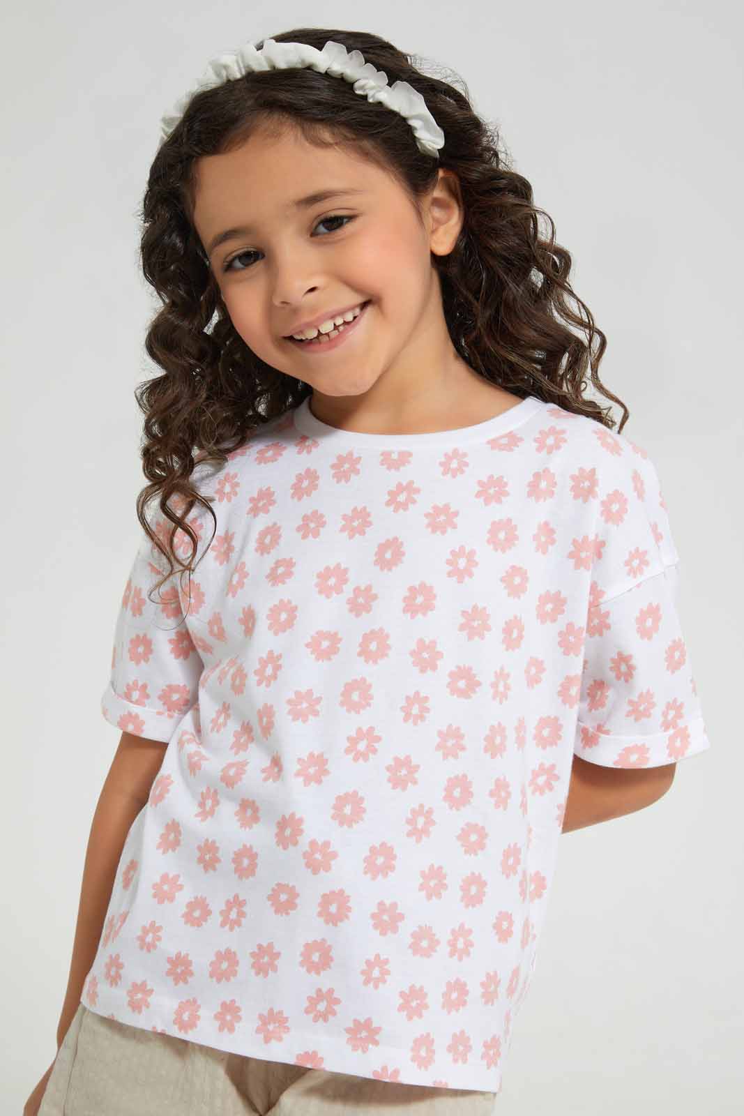 White Floral T-Shirt