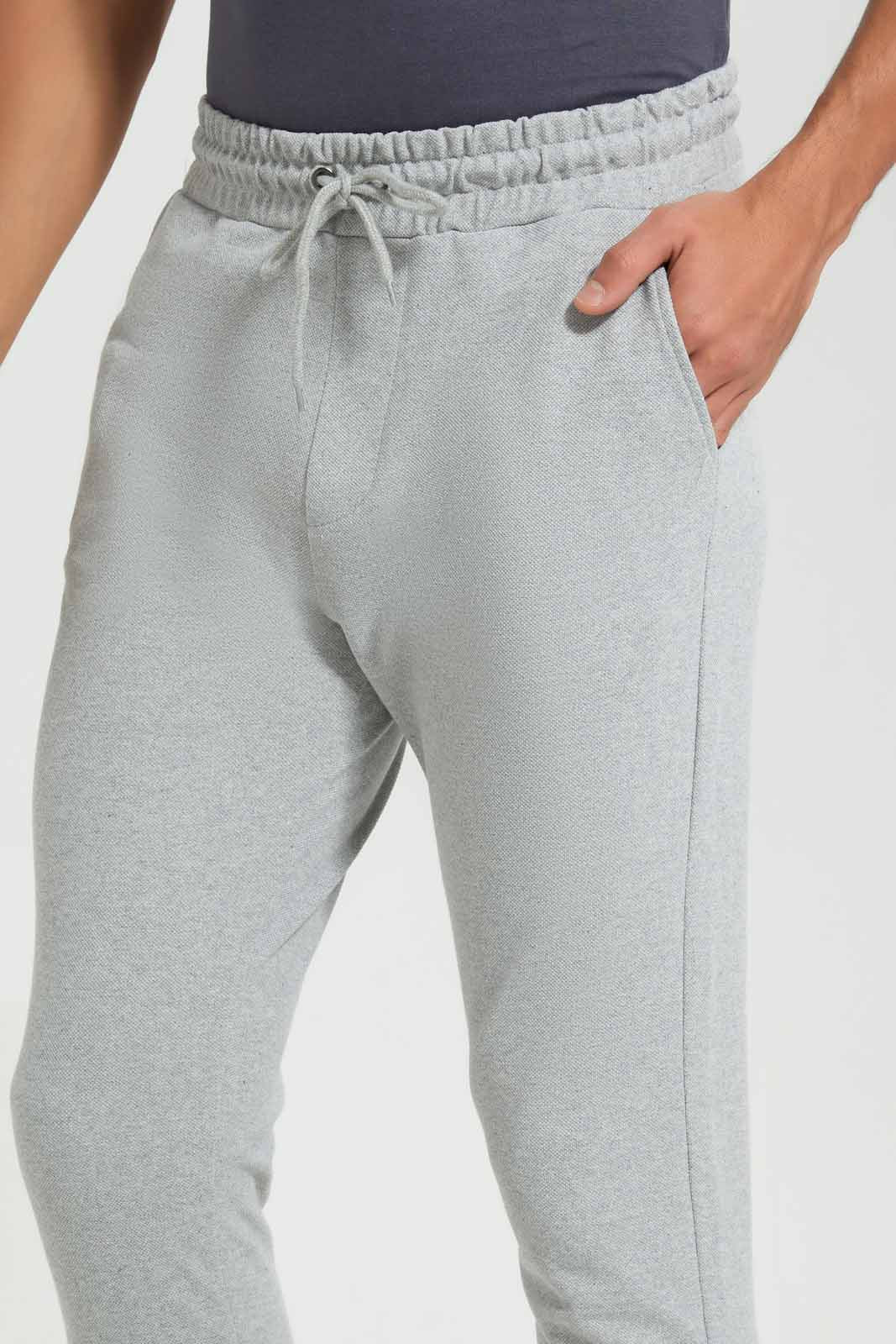 Redtag-Grey-Pique-Jog-Pant-Category:Joggers,-Colour:Grey,-Deals:New-In,-Filter:Men's-Clothing,-Men-Joggers,-New-In-Men-APL,-Non-Sale,-Section:Men,-TBL,-W22A-Men's-