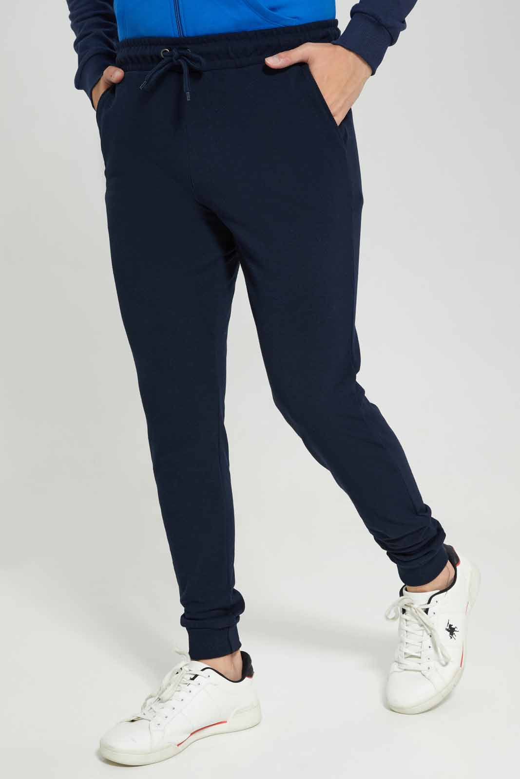 Redtag-Navy-Pique-Jog-Pant-Category:Joggers,-Colour:Navy,-Deals:New-In,-Filter:Men's-Clothing,-Men-Joggers,-New-In-Men-APL,-Non-Sale,-Section:Men,-TBL,-W22A-Men's-