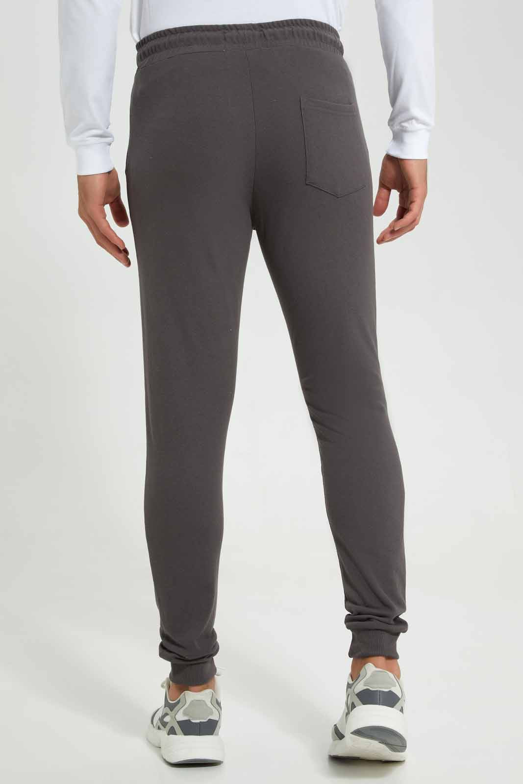 Redtag-Dark-Grey-Pique-Jog-Pant-Category:Joggers,-Colour:Charcoal,-Deals:New-In,-Filter:Men's-Clothing,-Men-Joggers,-New-In-Men-APL,-Non-Sale,-Section:Men,-TBL,-W22A-Men's-