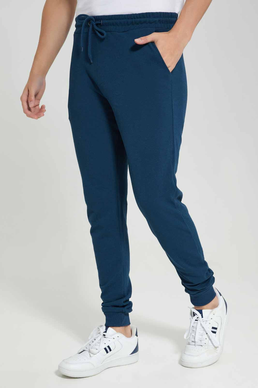 Redtag-Blue-Pique-Jog-Pant-Category:Joggers,-Colour:Blue,-Deals:New-In,-Filter:Men's-Clothing,-Men-Joggers,-New-In-Men-APL,-Non-Sale,-Section:Men,-TBL,-W22A-Men's-