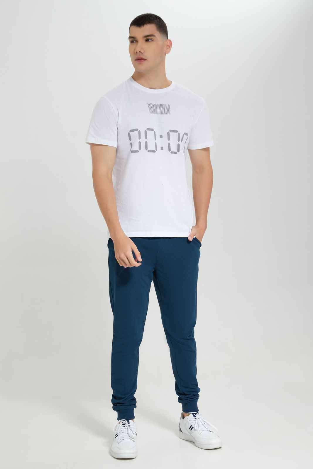 Redtag-Blue-Pique-Jog-Pant-Category:Joggers,-Colour:Blue,-Deals:New-In,-Filter:Men's-Clothing,-Men-Joggers,-New-In-Men-APL,-Non-Sale,-Section:Men,-TBL,-W22A-Men's-