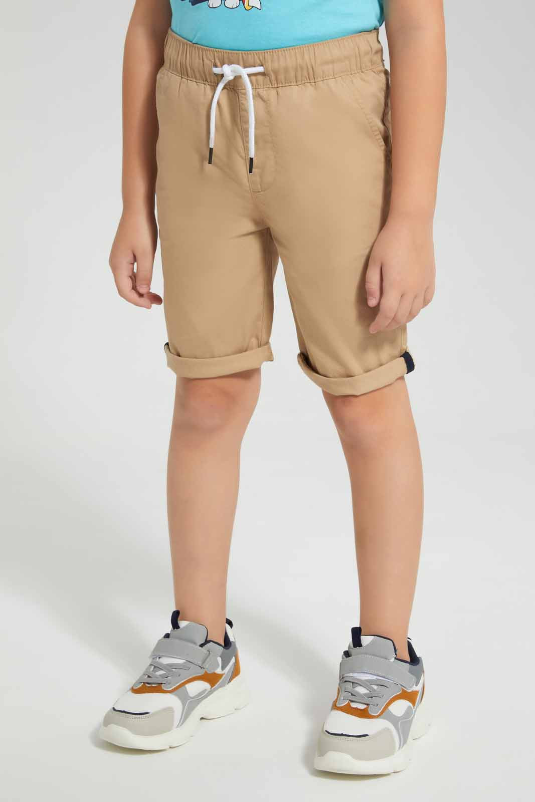 Redtag-Blue-Tiger-Holiday-Gel-Print-T-Shirt-And-Short-Set-BOY-Sets,-Category:Sets,-Colour:Blue,-Deals:New-In,-Filter:Boys-(2-to-8-Yrs),-New-In-BOY-APL,-Non-Sale,-Section:Boys-(0-to-14Yrs),-W22O-Boys-2 to 8 Years