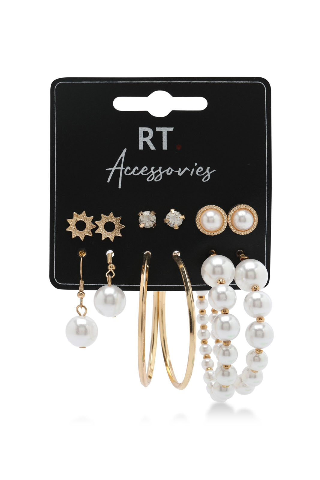 Redtag-Assorted-Studs-Category:Jewellery,-Colour:Assorted,-Deals:New-In,-Dept:Ladieswear,-Filter:Women's-Accessories,-New-In-Women-ACC,-Section:Women,-W22O,-Women-Jewellery-Women-