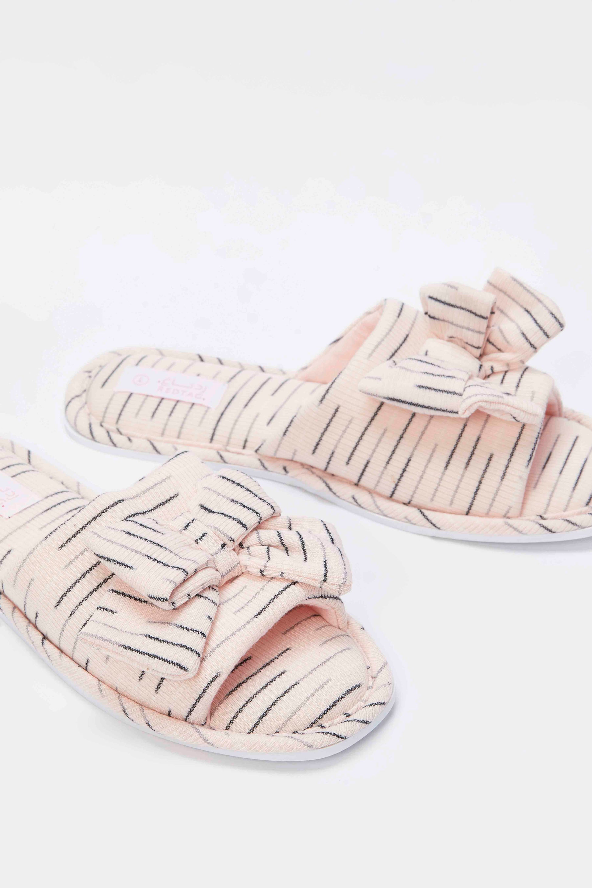 Redtag-Pink-Bow-Trim-Slipper-Category:Slippers,-Colour:Pink,-Deals:2-FOR-69,-Deals:New-In,-Dept:Ladieswear,-Filter:Women's-Footwear,-New-In-Women-FOO,-Non-Sale,-S23A,-Section:Women,-Women-Slippers-Women's-