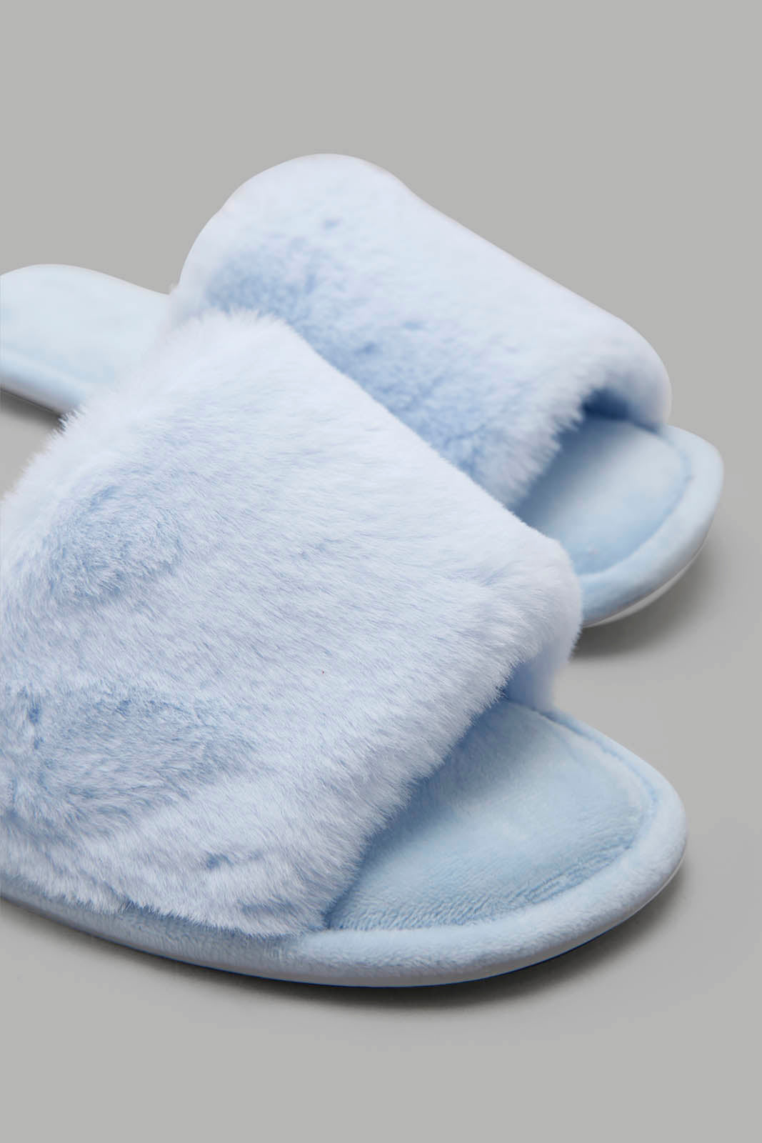 Redtag-Pale-Blue-Classic-Slipper-Category:Slippers,-Colour:Blue,-Deals:New-In,-Filter:Women's-Footwear,-New-In-Women-FOO,-Non-Sale,-Section:Women,-W22A,-Women-Slippers-Women's-