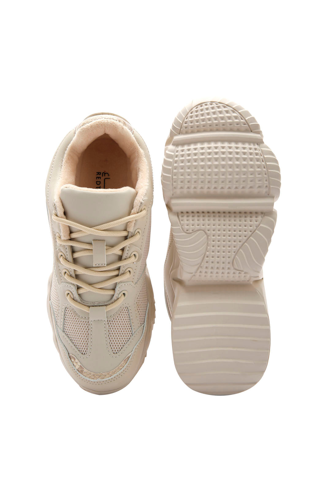 Redtag-Ivory-Fabric-Combination-Sneaker-Category:Trainers,-Colour:Ivory,-Deals:New-In,-Dept:Ladieswear,-Filter:Women's-Footwear,-New-In-Women-FOO,-Non-Sale,-Section:Women,-W22B,-Women-Trainers-Women's-