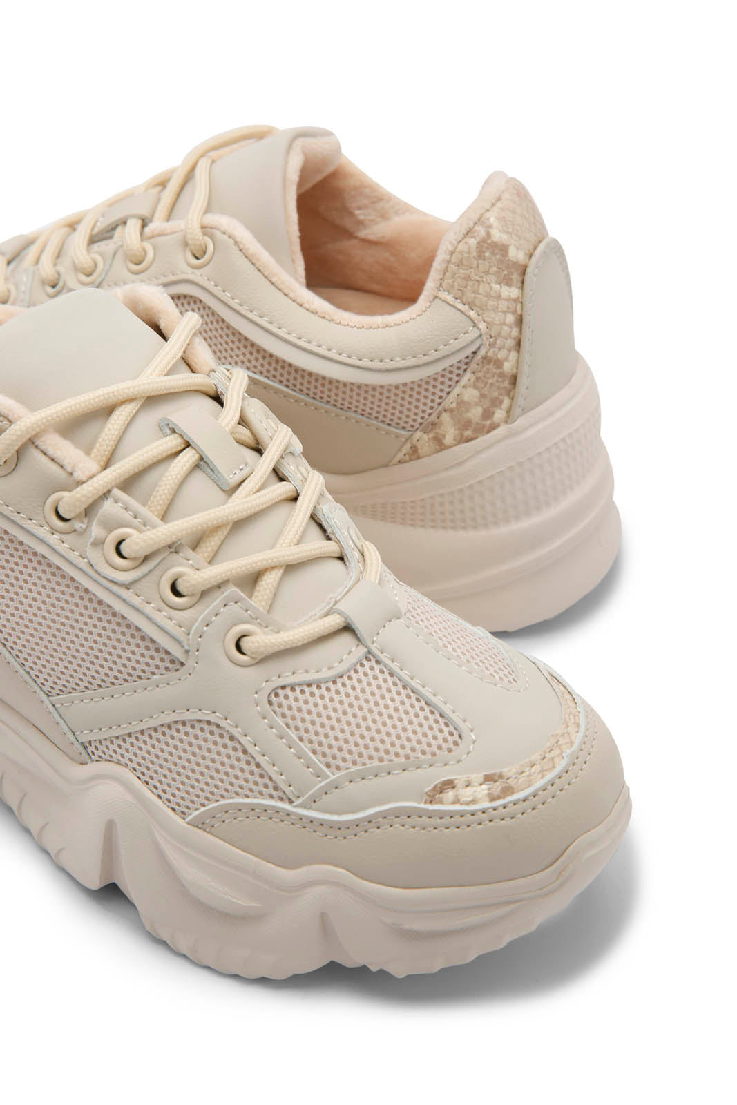 Redtag-Ivory-Fabric-Combination-Sneaker-Category:Trainers,-Colour:Ivory,-Deals:New-In,-Dept:Ladieswear,-Filter:Women's-Footwear,-New-In-Women-FOO,-Non-Sale,-Section:Women,-W22B,-Women-Trainers-Women's-