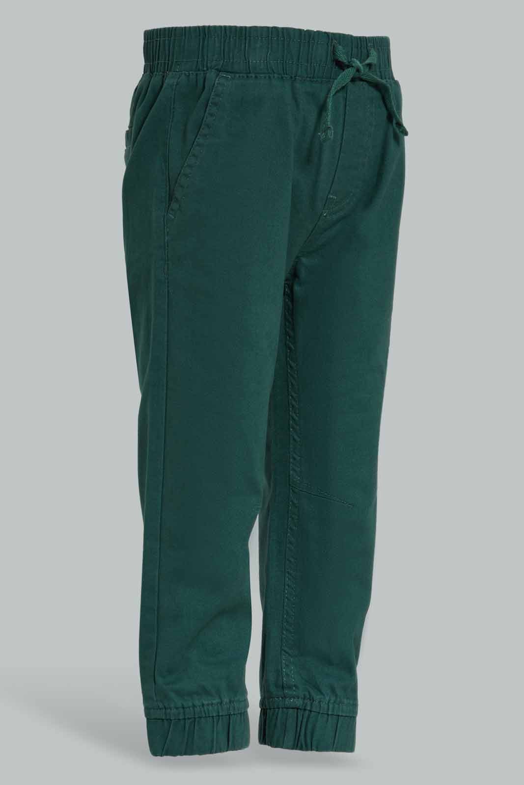 Redtag-Green-Chino-Jogger-Category:Trousers,-Colour:Green,-Deals:New-In,-Filter:Infant-Boys-(3-to-24-Mths),-INB-Trousers,-New-In-INB-APL,-Non-Sale,-Section:Boys-(0-to-14Yrs),-W22B-Infant-Boys-3 to 24 Months
