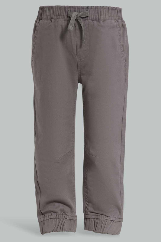 Redtag-Grey-Stone-Chino-Jogger-Category:Trousers,-Colour:Grey,-Deals:New-In,-Filter:Infant-Boys-(3-to-24-Mths),-INB-Trousers,-New-In-INB-APL,-Non-Sale,-Section:Boys-(0-to-14Yrs),-W22B-Infant-Boys-3 to 24 Months