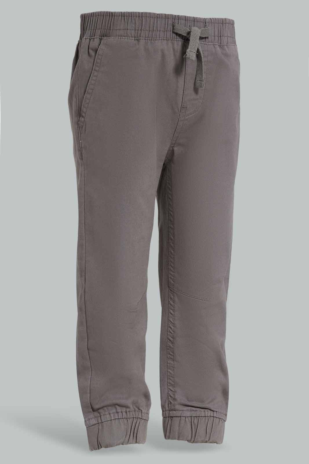 Redtag-Grey-Stone-Chino-Jogger-Category:Trousers,-Colour:Grey,-Deals:New-In,-Filter:Infant-Boys-(3-to-24-Mths),-INB-Trousers,-New-In-INB-APL,-Non-Sale,-Section:Boys-(0-to-14Yrs),-W22B-Infant-Boys-3 to 24 Months