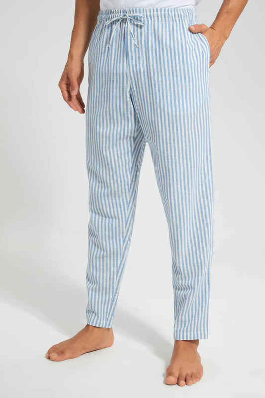 Redtag-Blue-Stripe-Pyjama-Bottom-Category:Pyjama-Bottoms,-Colour:Blue,-Deals:New-In,-Filter:Men's-Clothing,-Men-Pyjama-Bottoms,-New-In-Men,-Non-Sale,-Section:Men,-W22O-Men's-