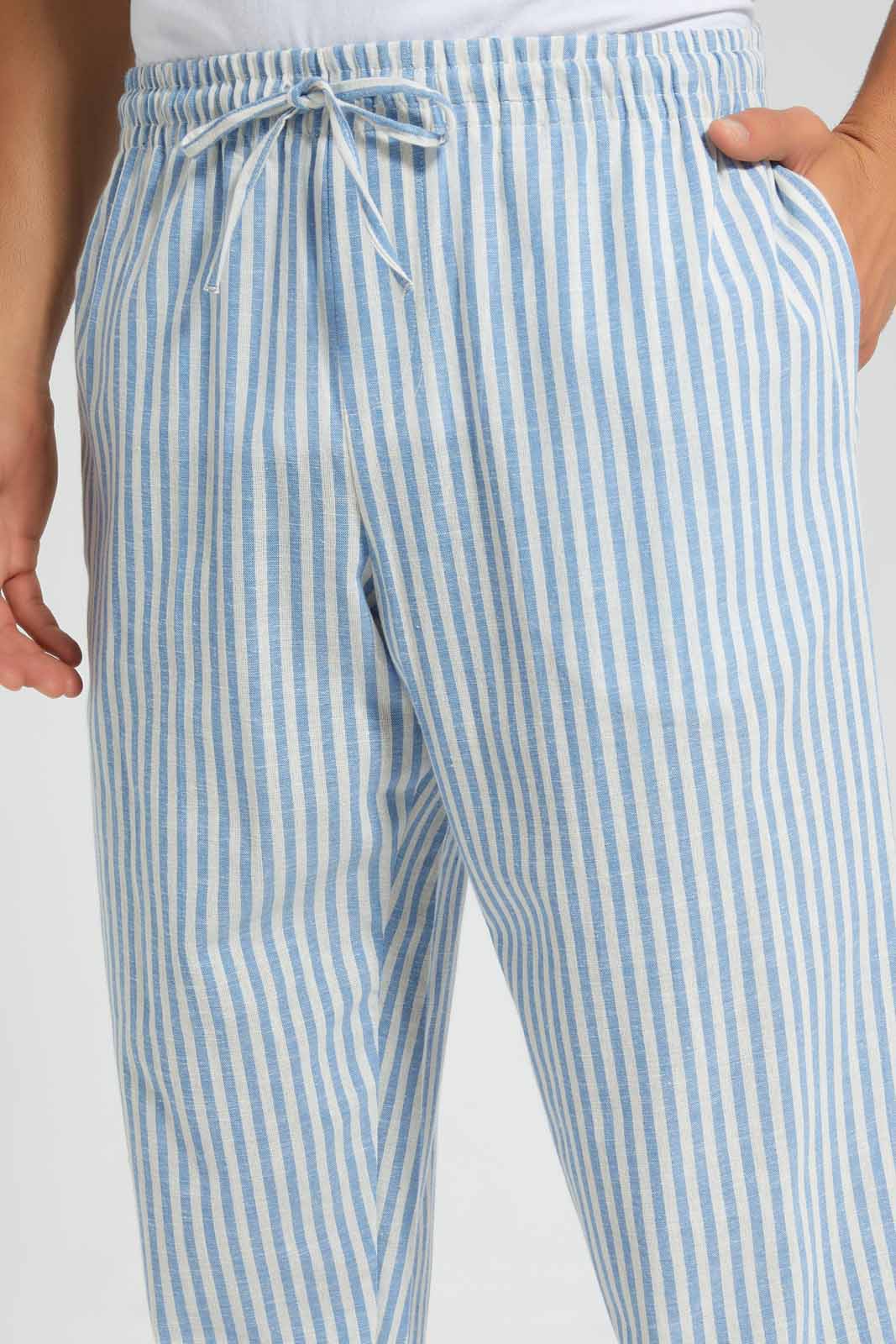 Redtag-Blue-Stripe-Pyjama-Bottom-Category:Pyjama-Bottoms,-Colour:Blue,-Deals:New-In,-Filter:Men's-Clothing,-Men-Pyjama-Bottoms,-New-In-Men,-Non-Sale,-Section:Men,-W22O-Men's-